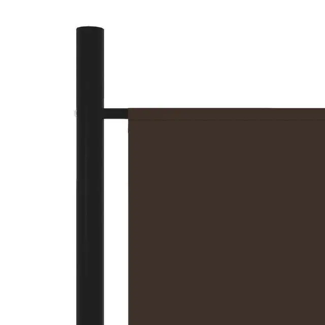 Alt view image 7 of 8 - vidaXL 5-Panel Room Divider Brown 98.4"x70.9"