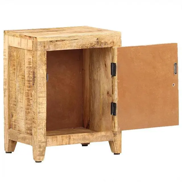 Alt view image 8 of 13 - vidaXL Bedside Cabinet 11.8"x15.7"x19.7" Solid Mango Wood