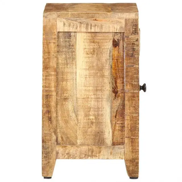 Alt view image 10 of 13 - vidaXL Bedside Cabinet 11.8"x15.7"x19.7" Solid Mango Wood