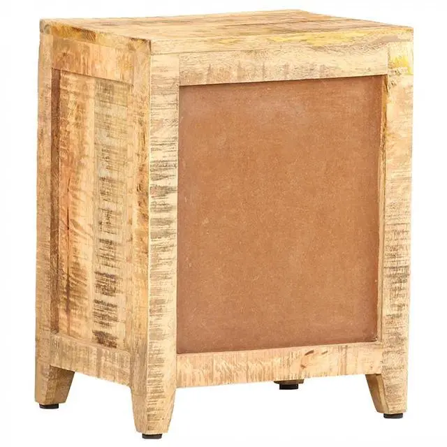 Alt view image 11 of 13 - vidaXL Bedside Cabinet 11.8"x15.7"x19.7" Solid Mango Wood