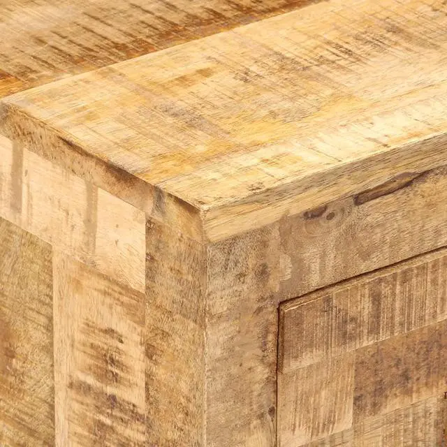 Alt view image 12 of 13 - vidaXL Bedside Cabinet 11.8"x15.7"x19.7" Solid Mango Wood