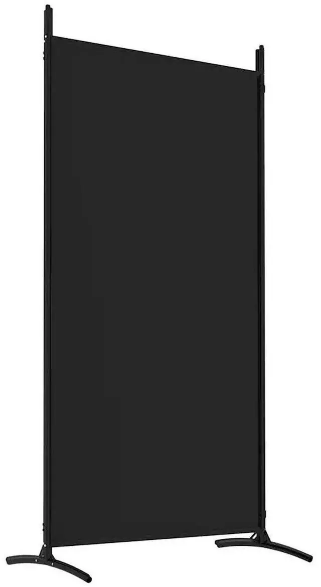 Alt view image 13 of 14 - vidaXL Room Divider Folding Privacy Screen 4 Panel Room Divider Black Fabric