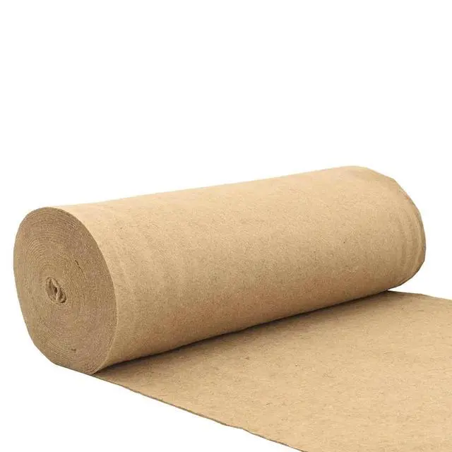 Alt view image 2 of 7 - vidaXL Hemp Mat Natural Brown 100% Hemp 1 x 82.0 ft roll Durable