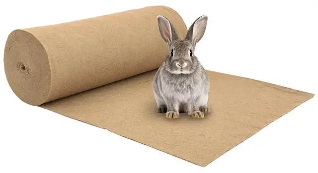 Main image of vidaXL Hemp Mat Natural Brown 100% Hemp 1 x 82.0 ft roll Durable