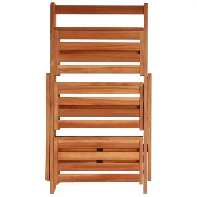 Alt view image 12 of 12 - vidaXL 3-Tier Plant Stand 19.7"x24.8"x31.5" Solid Acacia Wood