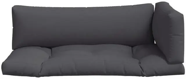 Alt view image 11 of 14 - vidaXL Chair Cushion 3 Pcs Outdoor Pallet Seat Cushion Sofa Pad Gray Fabric