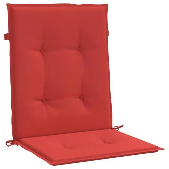 Alt view image 17 of 19 - vidaXL Chair Cushion 2 Pcs Outdoor Patio Chair Cushion Pad Red Oxford Fabric