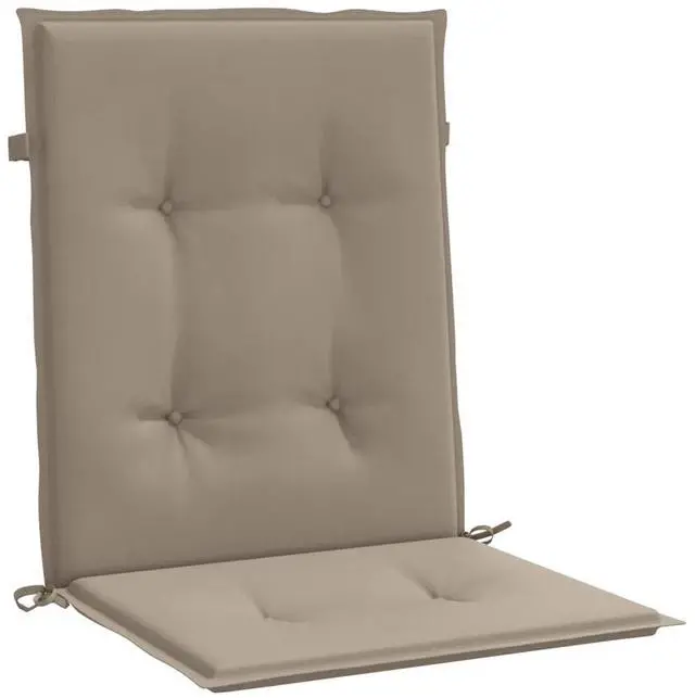 Alt view image 12 of 14 - vidaXL Chair Cushion 2 Pcs Outdoor Patio Chair Cushion Pad Taupe Oxford Fabric