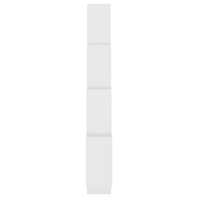 Alt view image 11 of 12 - vidaXL Wall Cube Shelf White 35.4"x5.9"x46.9" Chipboard