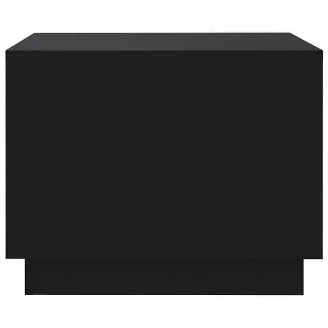 Alt view image 11 of 13 - vidaXL Coffee Table Black 21.7"x21.7"x21.7" Chipboard