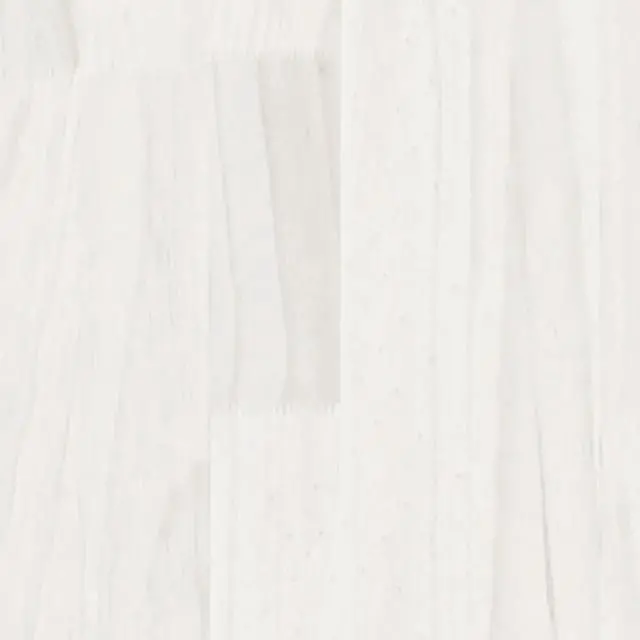 Alt view image 7 of 7 - vidaXL Garden Planters 2 pcs White 27.6"x27.6"x27.6" Solid Wood Pine