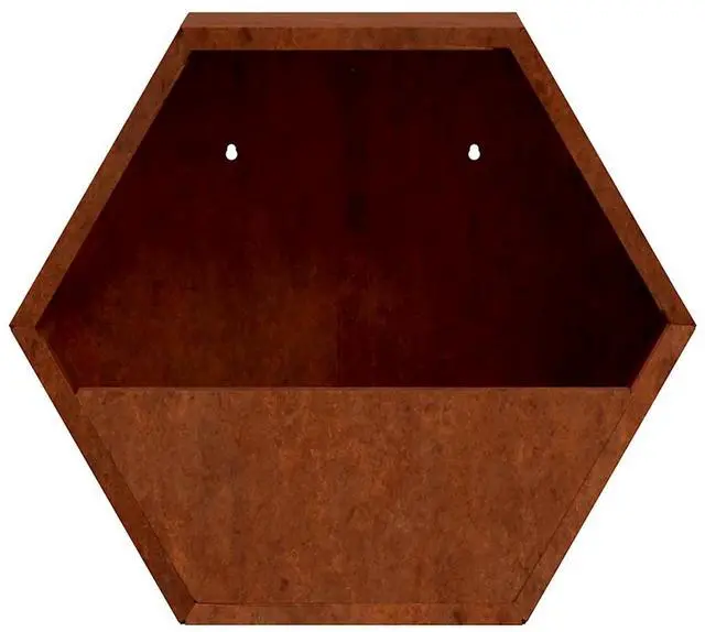 Alt view image 6 of 7 - vidaXL Wall Planter Set of 2 Rusty Corten Steel Medium