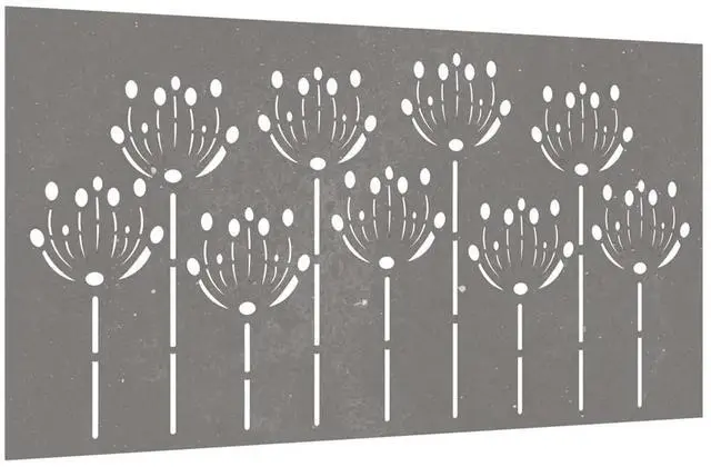 Alt view image 10 of 14 - vidaXL Garden Wall Decoration Rusty Corten Steel 41.3 x 21.7 in