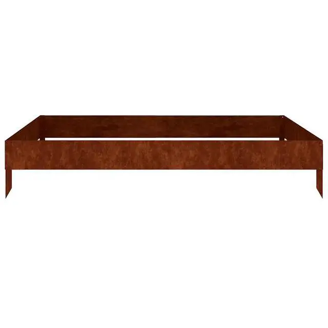 Alt view image 10 of 14 - vidaXL Planter Stand Garden Raised Bed for Vegetables Flowers Herbs Corten Steel