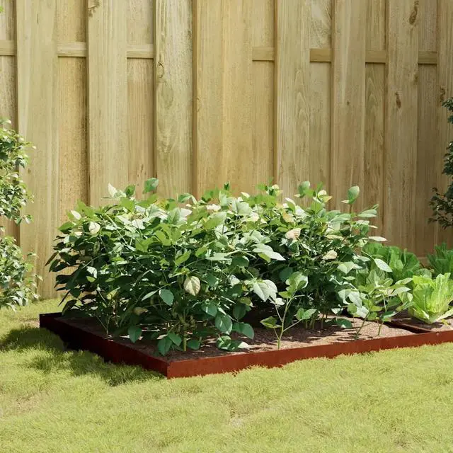 Alt view image 8 of 14 - vidaXL Planter Stand Garden Raised Bed for Vegetables Flowers Herbs Corten Steel
