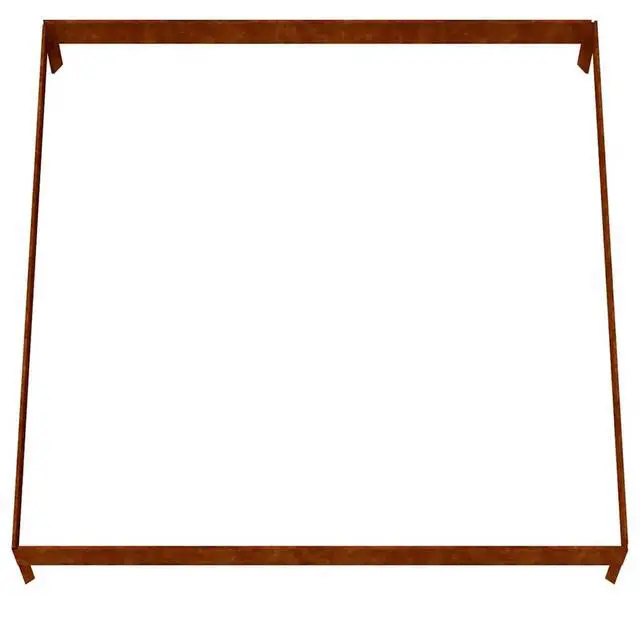Alt view image 12 of 14 - vidaXL Planter Stand Garden Raised Bed for Vegetables Flowers Herbs Corten Steel