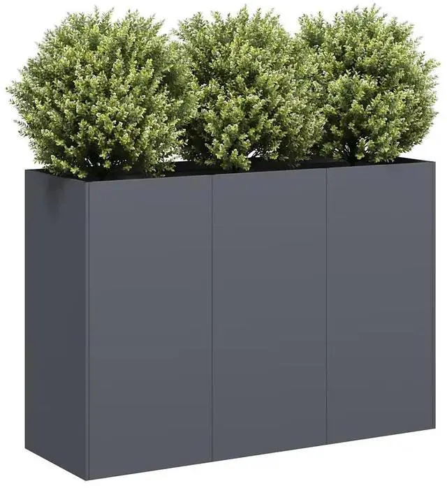 Main image of vidaXL Planter Anthracite Cold-rolled Steel Large Durable Planter