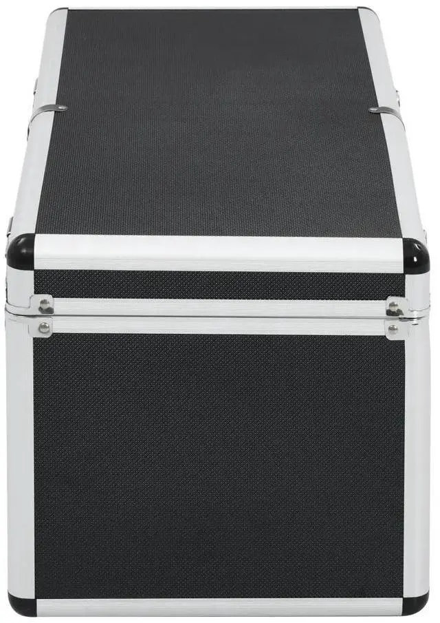 Alt view image 4 of 7 - vidaXL Storage Cases 2 pcs Black Aluminium