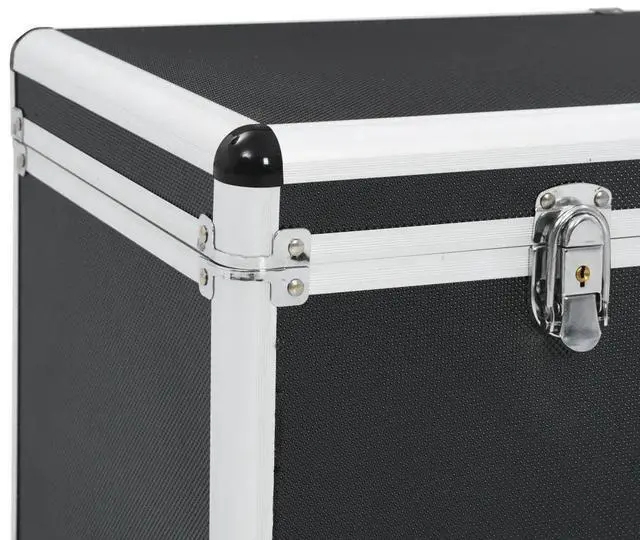 Alt view image 6 of 7 - vidaXL Storage Cases 2 pcs Black Aluminium