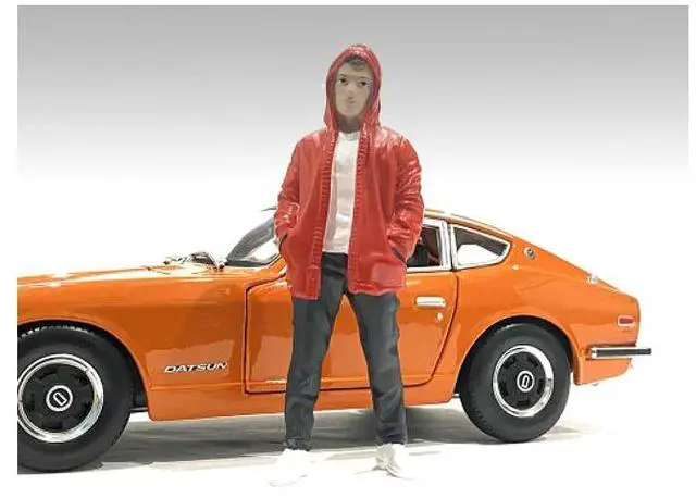 Alt view image 7 of 8 - "Car Meet 2" Figurine IV for 1/24 Scale Models by American Diorama