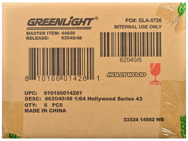 Alt view image 8 of 8 - "Hollywood Series" Set of 6 pieces Release 43 1/64 Diecast Model Cars by Greenlight