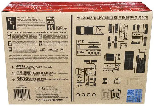 Alt view image 8 of 8 - AMT 1/25 Scale 1976 Chevrolet Nova Pro Street Plastic Model Kit Skill Level 2