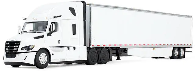 Alt view image 8 of 11 - Freightliner Fifth Generation Cascadia Raised Roof Sleeper & 53' Utility Trailer w/Skirts 1/64 Diecast Model by DCP/First Gear