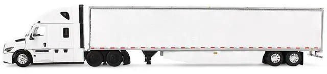 Alt view image 10 of 11 - Freightliner Fifth Generation Cascadia Raised Roof Sleeper & 53' Utility Trailer w/Skirts 1/64 Diecast Model by DCP/First Gear