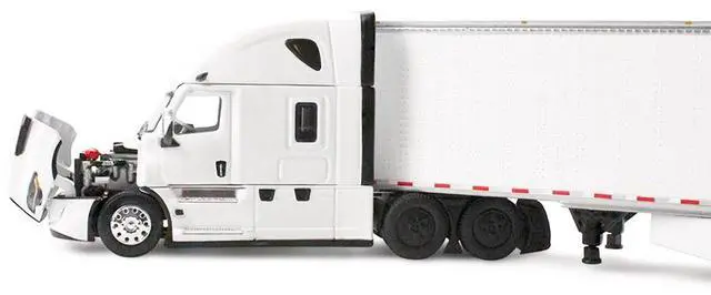 Alt view image 9 of 11 - Freightliner Fifth Generation Cascadia Raised Roof Sleeper & 53' Utility Trailer w/Skirts 1/64 Diecast Model by DCP/First Gear