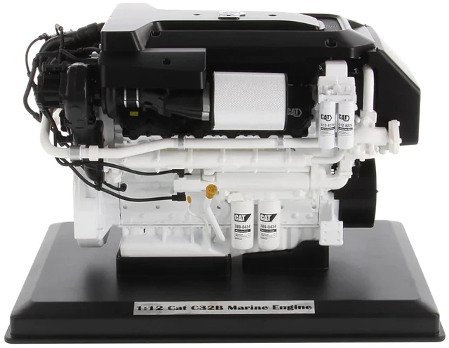 Alt view image 3 of 5 - CAT Caterpillar C32B Marine Engine Replica "High Line Series" 1/12 Diecast Model by Diecast Masters