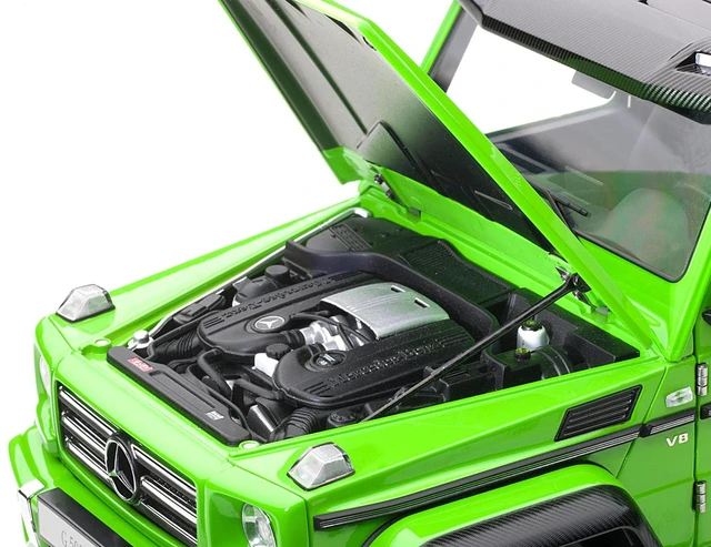 Alt view image 2 of 4 - Mercedes Benz G500 4X4 2 Alien Green 1/18 Model Car by Autoart