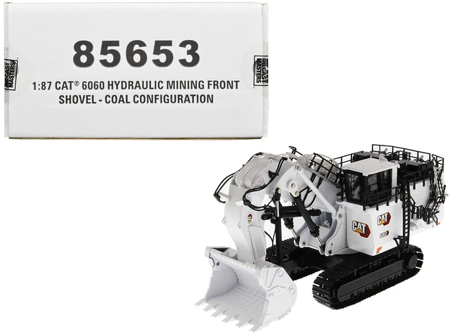 Main image of CAT Caterpillar 6060 Hydraulic Mining Front Shovel Coal Configuration White "High Line Series" 1/87 (HO) Scale Diecast Model by Diecast Masters