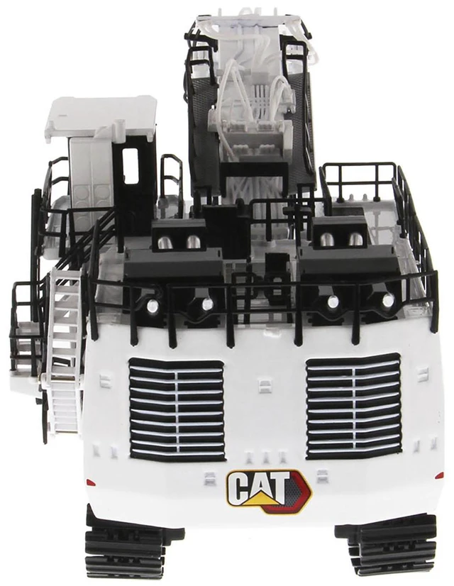 Alt view image 4 of 5 - CAT Caterpillar 6060 Hydraulic Mining Front Shovel Coal Configuration White "High Line Series" 1/87 (HO) Scale Diecast Model by Diecast Masters