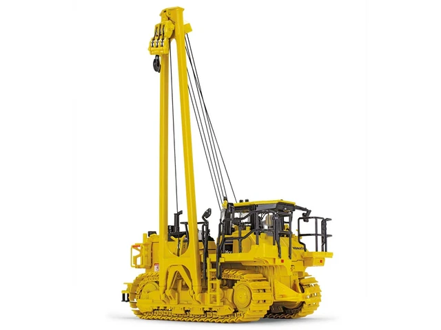 Alt view image 4 of 4 - Komatsu D155CX-8 With K170 Pipelayer Yellow with Accessories 1/50 Diecast Model by First Gear