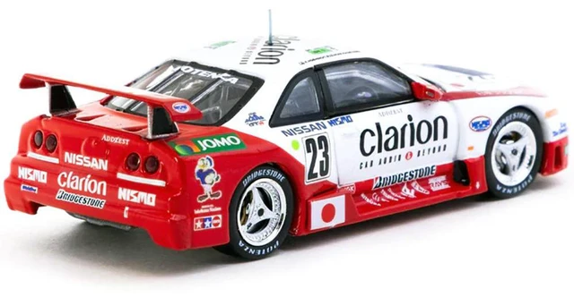 Alt view image 3 of 3 - Nissan NISMO GT-R LM #23 Kazuyoshi Hoshino - Toshio Suzuki - Masahiko Kageyama "Presentation" "24 Hours of Le Mans" (1995) "Hobby64" Series 1/64 Diecast Model Car by Tarmac Works