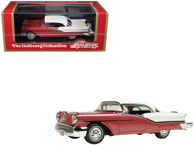Main image of 1957 Oldsmobile Starfire Royal Glow Red and Alcan White Limited Edition to 200 pieces Worldwide 1/43 Model Car by Goldvarg Collection