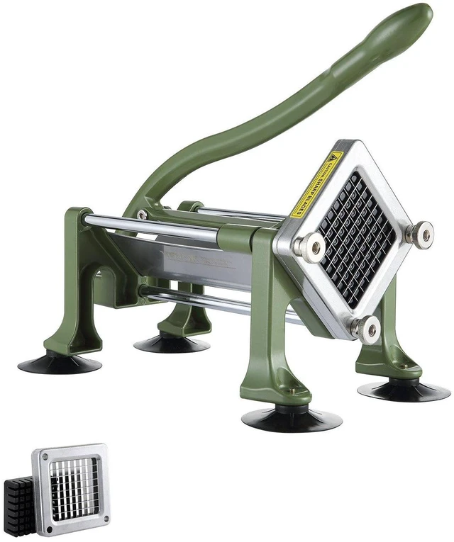 Alt view image 8 of 14 - VEVOR French Fry Cutter Stainless Steel Potato Vegetable Slicer Chopper w/ Blade