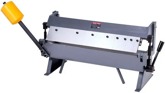 Alt view image 8 of 14 - Box and Pan Brake, 24 in Sheet Metal Bending Brake,16-Gauge Mild Steel Capacity, 0-135 Degree Adjustable, Metal Bender Machine with 5 Fingers, Heavy-Duty Aluminum Folder for Precise Bending