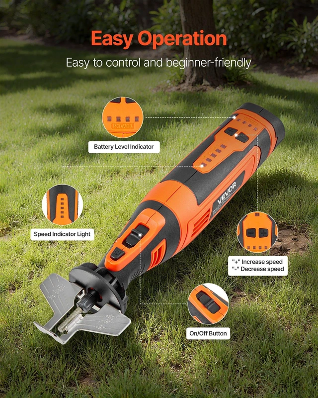 Alt view image 13 of 15 - Cordless Chainsaw Sharpener, 5-Speed Adjustable Electric Saw Chain Sharpener 5000-30000 RPM, Rechargeable Handheld Chainsaw Sharpening Tool with 4 Sharpening Heads & Angle Guide Attachment