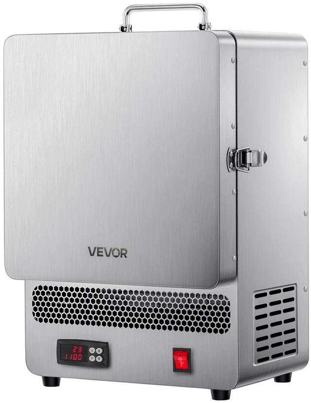 Alt view image 8 of 15 - Tabletop Kiln Melter, 1500W Electric Kiln, 2192 Max Temperature, Stainless Steel, Programmable Gold Melting Furnace for Wax Casting, Clay DIY, Metal Tempering, Glazing on Pottery, Silver