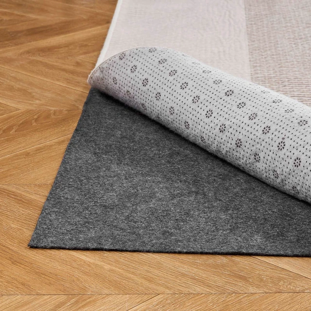 Main image of VEVOR Rug Pad 9 x 12 ft, Non-slip Carpet Area Pad, Rug Mat Padding with Dual Surface Felt Cushion & Rubber Gripper, Hardwood Floor Protection for All Floors, Finishes, Keeps Carpets in Place