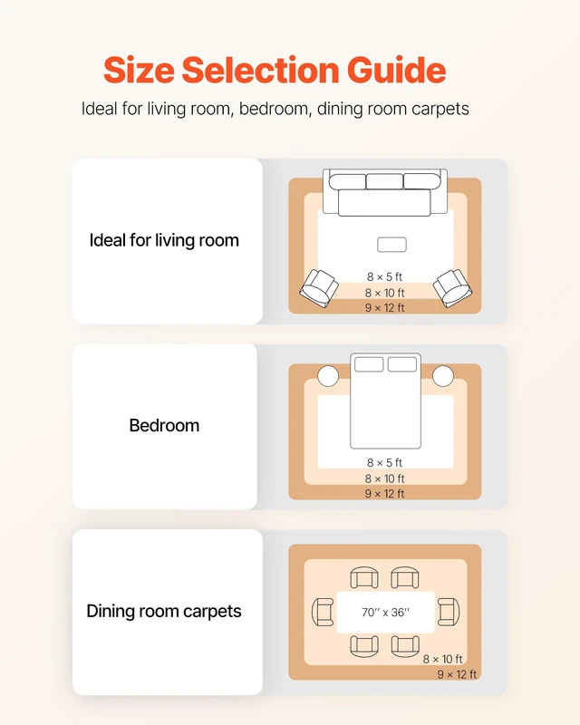 Alt view image 6 of 8 - VEVOR Rug Pad 5 x 7 ft, Non-slip Carpet Area Pad, Rug Mat Padding with Dual Surface Felt Cushion & Rubber Gripper, Hardwood Floor Protection for All Floors, Finishes, Keeps Carpets in Place