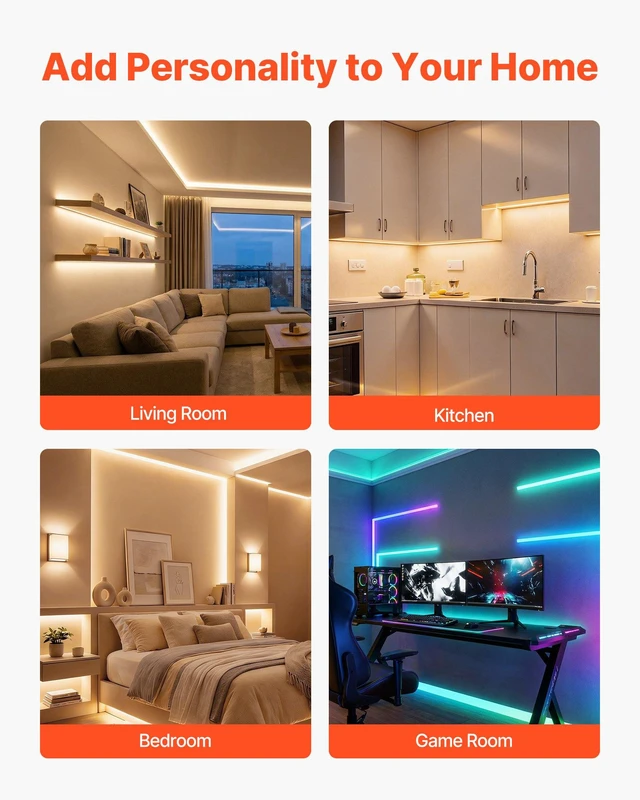 Alt view image 6 of 8 - VEVOR Plaster-in LED Aluminum Channel, 10-Pack 6.6 ft/2M, Trimless Recessed Drywall LED Strip Diffuser Channel, with Milky Cover, End Caps and Mounting Clips, Aluminum Profile, for Wall and Ceiling