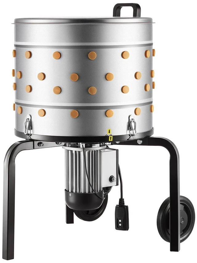 Main image of VEVOR Chicken Plucker Machine, 19.7 in Drum, 750W & 275RPM Electric Chicken Plucking Machine with 98 Soft Fingers & Transport Wheels, Stainless Steel Feather Remover for Processing 2 Chicks Once