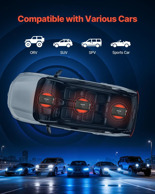 Alt view image 6 of 8 - VEVOR 4 Channel Car Audio Amplifier 2 Ohm Stable Bridgeable Class A/B Full Range Amp Max Power 4 x 250W @ 4 Ohm / 4 x 500W @ 2 Ohm for Car SUV Truck Off-Road