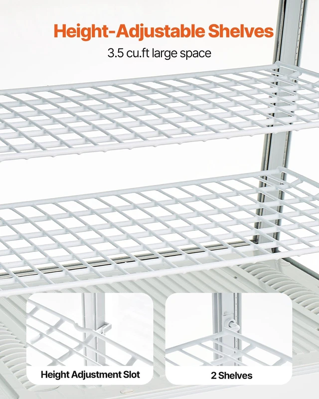 Alt view image 5 of 8 - VEVOR Refrigerated Display Case, 3.5 Cu.Ft./100L Countertop Pastry Display Case, 2-Tier Commercial Cake Refrigerator with LED Lighting, TURBO Cooling, Frost-Free Air-Cooling, for Bakery, Dessert Shop