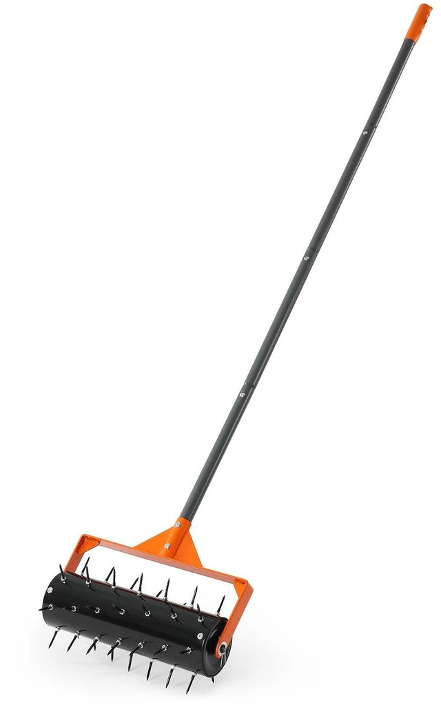 Main image of VEVOR Rolling Lawn Aerator, 15 in Manual Push Aerator Roller with 42 Spikes & 60 in Long Handle, Fillable Drum for Added Weight, Heavy-Duty Lawn Soil Penetrator for Garden Yard Compacted Soils