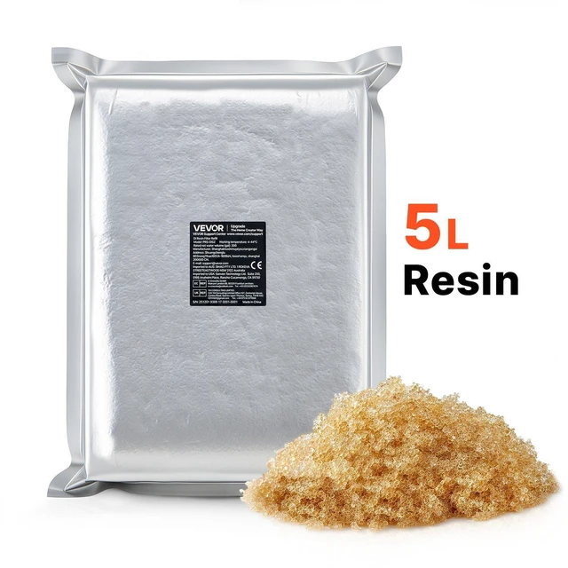 Main image of VEVOR Deionized Resin Filter Refill for Spotless Car Wash System, 5L Mixed-Bed DI Resin Filter Cartridge Refill - Compatible with Refillable Deionized Water System for Cars RVs Boats