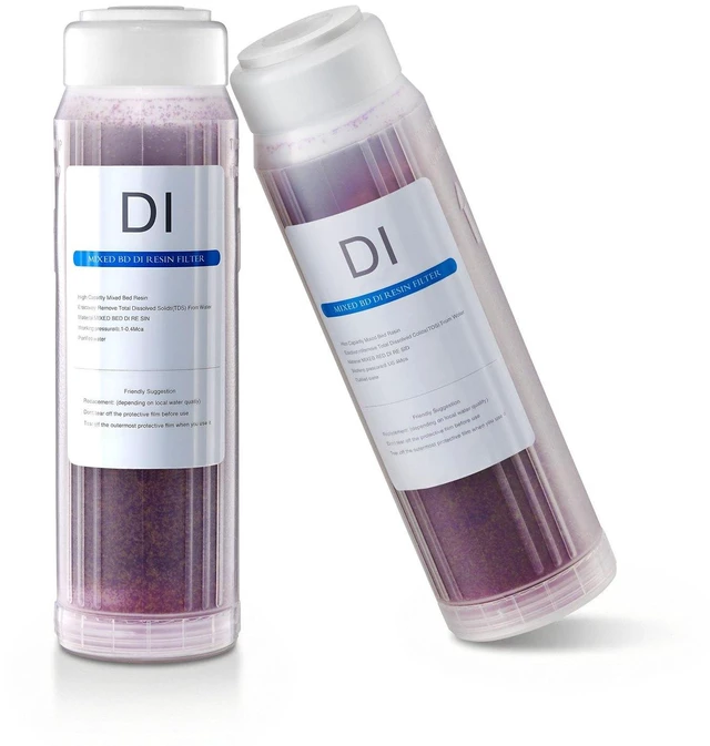 Main image of VEVOR Deionized Filter for Spotless Car Wash System, 2 x 0.5L Color Changing DI Resin Filter Replacement - Compatible with PRS-101XC Deionized Water System for Cars RVs Windows