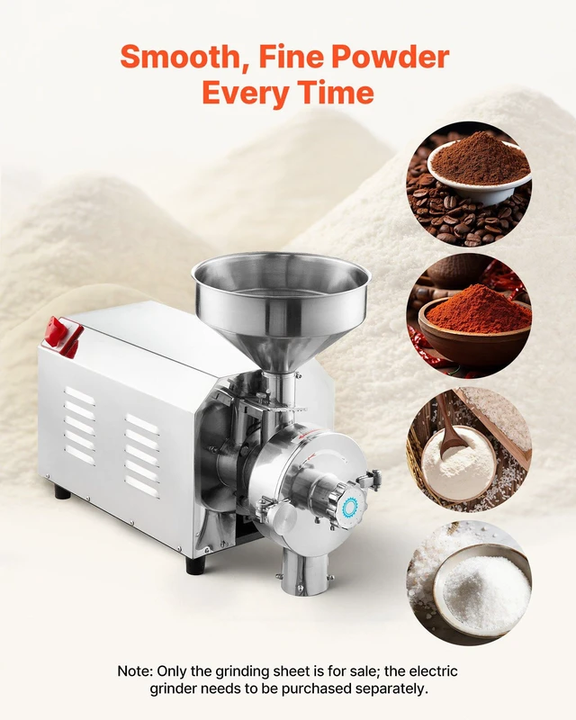 Alt view image 6 of 8 - VEVOR 2PCS Grinding Sheets for Electric Grain Mill Grinder, Cast Iron Dry Grinding Discs, Replacement Grinding Plates Compatible with VEVOR HN-2200, HN-3000 Corn Spice Mill Grinder